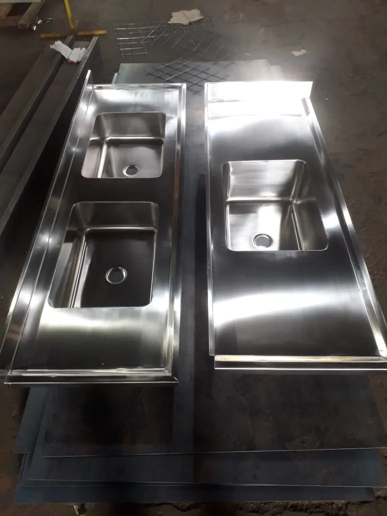 bancada de inox com pia bancada de inox com pia